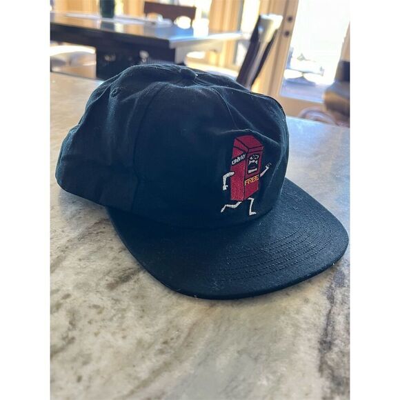 Only NY Unisex Black Embroidered Red Box Running Cap Adjustable Strap - Picture 4 of 8